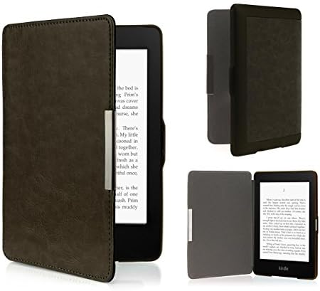 32nd® Ultra Slim PU leather case cover for Amazon Kindle Paperwhite (5th and 6th generation) - Brown