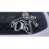 6in X 4.7in Silver -- Snowboard Rider Sports Car Window Wall Laptop Decal Sticker by Rad Dezigns