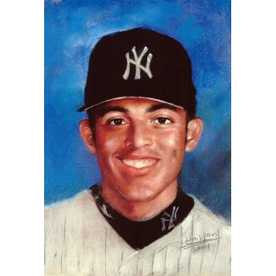 Professionally Framed Mariano Rivera New York Yankees Baseball Poster - 11x17 with RichAndFramous Black Wood Frame