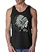 New Skull Headdress Men's Tank Top Native American Tank Tops