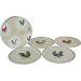 Le Cadeaux Melamine Roosters Boxed Assorted Appetizer Plates