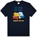 Search : Garfield - Works for Me Specialty Products T-Shirt, L - Navy