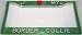 Green Glitter I Love My Border Collie Frame