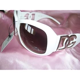 Brand New Pair of White Dg Eyewear Sunglasses / Celebrity / Fashion / Designer Inspired