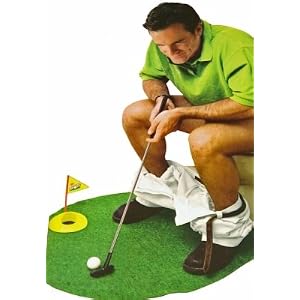 Potty Putter - Das WC Golf Set f�r die Toilette
