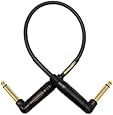 Mogami GOLD INSTRUMENT-1.5RR Pedal/Effects Cable, Gold 1/4" TS Right Angle Plugs, 18"