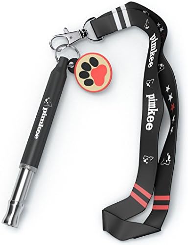 Dog Whistle to Stop Barking by Pimkee - [ FREE Lanyard Strap + Training eBook Guide + Pet Tag ] Ultrasonic Dog Whistle Bark Control for Dogs &amp; Obedience Train and Repeller | Lifetime Warranty