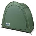 Tidy Tent Bike Storage Unit in Evergreen with Ivory Front