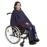 Fleece Poncho Reversible Navy/Red