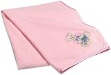 Springmaid Baby Blossom Bear Microvelboa Blanket - pink