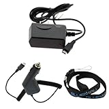 GTMax Micro-USB Car Charger + Home Wall AC Travel Charger For Samsung GALAX ....