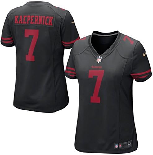 Women's Colin Kaepernick 7# Black Alternate Football Game Jersey X-Large