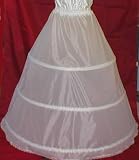 3 Bone Hoop Full Petticoat Wedding Slip Skirt 130DS-95
