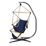 Hammaka Hammocks Wood Dowels Cradle Chair And Suelo Stand - Blue