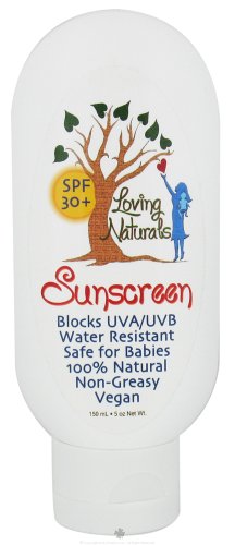 Loving Naturals SPF 30 Sunscreen Zinc Oxide 5 Oz. UVA/UVB Vegan