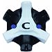 CHAMP GOLF SPIKES FOOTJOY STINGER 18 ST�CK TRI-LOK, SCHWARZ/ WEI�, 12542