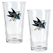 San Jose Sharks NHL 2pc Pint Ale Glass Set - Primary Logo