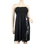 Black Smocked Bodice Plus Size Babydoll Tunic Top