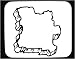 Mouse Pad with Angola, geographical, map