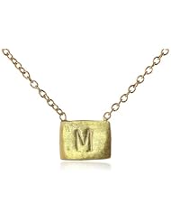 Adina Reyter Gold Plated Silver Initial Necklace, 17"