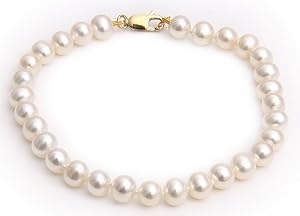Kimura Perles - FS5507 - Bracelet - Femme - Or jaune 9 cts (375) 0.4 Gr - Perles d'eau douce