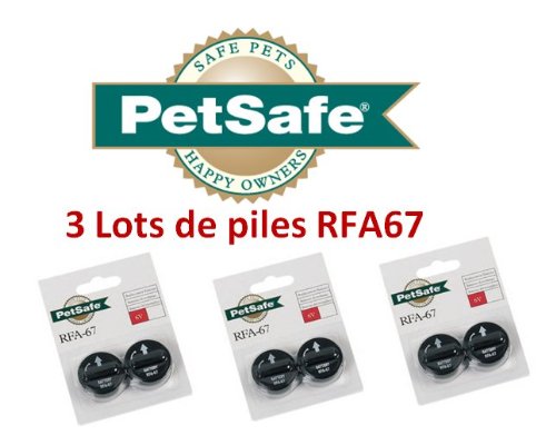 Petsafe -trois lots de piles pour collier anti aboiement