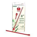 Snow Cone Spoon Straws - 8 inch Spoon Straws 200/box