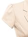 DRESSIS Women's Solid/Polka Short Sleeve Buttoned Blazer Jacket S to 3XL (17 Colors)