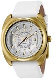 Women's White Mother of Pearl Dial White Leather