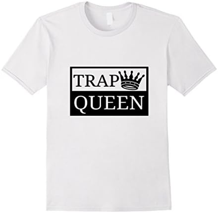 Men's Trap Queen Boss Women Ladies World Crown Shirt 2XL White