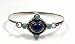 STERLING SILVER BANGLE BRACELET with Lapis/Turquoise