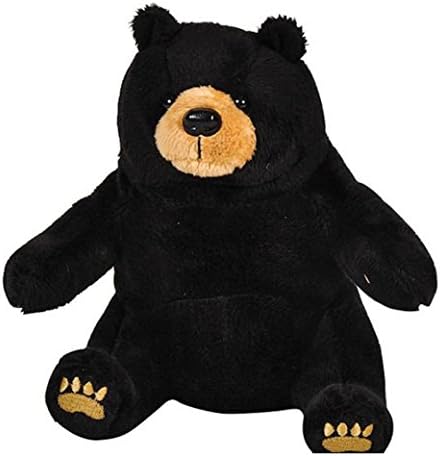 One Realistic Plush Stuffed Animal Black Bear Teddy Bear