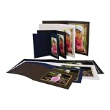Kenro Slip In Folder 9x6  (15.2x2.9cm) View Pack 50 Black Silver PM088