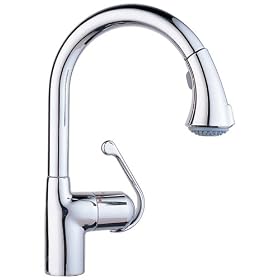 LadyLux Cafe High Profile Pull Out Kitchen Faucet design