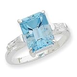 Sterling Silver Blue Topaz Ring