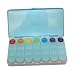 Health & Personal Care : MED SUN 7 Day Medication Planner - Morning, Noon ,Evening, Bedtime with Removable Dividers , Pink