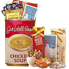 Get Well Soon Chicken Soup Tote - Gourmet Food Gift Basket