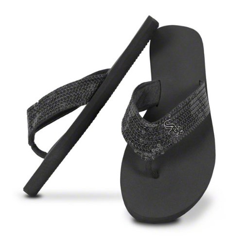 Chicago White Sox Women's Sequin Strap Flip Flops