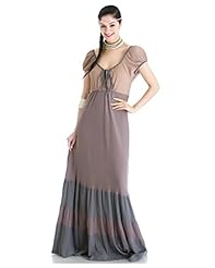 Full Length Cotton Peasant Dress/Maxi Dress 