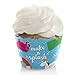 Make A Splash - Pool Party - Summer Swimming Party or Birthday Party Cupcake Decorations - Party Cupcake Wrappers - Set of 12