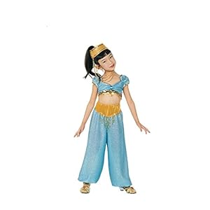 Child Medium 6X-8 - Deluxe Aqua Genie Jasmine Costume
