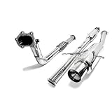 02-06 Subaru WRX 04-06 STI - Stainless Steel CatBack Exhaust with 3 Turbo Downpipe by Generic Product