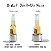 Brybelly Lot of 10 Slide Under Stainless Steel Cup Holders (Jumbo)
