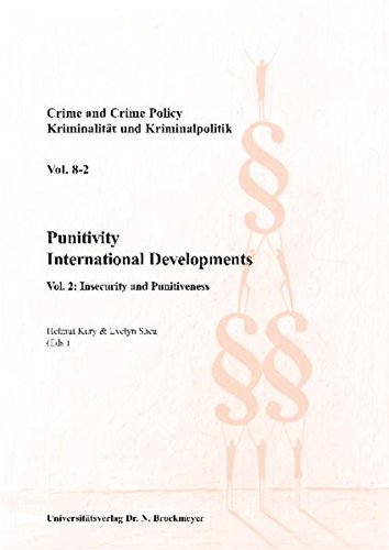 Punitivity International Developments.: Vol. 2: Insecurity and Punitiveness. (Kriminalität und Kriminalpolitik in Europa)