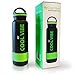 21 Oz Stainless-Steel Water Bottle. SPRING SALE Limited Time! Dual Wall Light Weight. Insulated. Indestructible. Lemon Iced Water, Hot Water, Tea. Floats. Easy grasp. No-leak. Packaged to Gift.