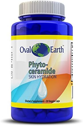Oval Earth - 100% All Natural Phytoceramide - Skin Resoration - Keeps Skin Glowing And Looking Younger Than Ever - Phytoceramides Compounds Derived From Plants - 30 Capsules - 350 Mg Hydration And Moistening Supplement - Seen On Dr. OZ