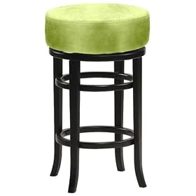 Juno Swivel Bar Stool Backless 30h Green by Home Decorators Collection