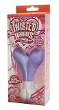Doc Johnson Twisted Hearts Waterproof Phthalate Free Puple Heart Dual Bullet Vibrator