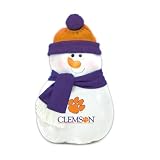 Clemson Tigers New Christmas Holiday Snowman Pillow