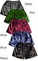 Men's Classic Satin Boxer Shorts, Pack of 5 Solid Colors